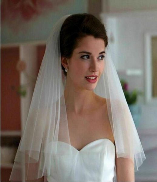 simple white ivory bridal veil short wedding veils elbow length bridal veils with comb 2523634, Black
simple white ivory bridal veil short wedding veils elbow length bridal veils with comb 2523634, Black