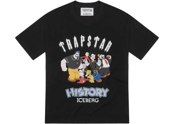 designer fashion clothing tees tsihrts shirts trapstar iceberg tee printed short sleeve t-shirt rock hip hop cotton streetwear, White;black
designer fashion clothing tees tsihrts shirts trapstar iceberg tee printed short sleeve t-shirt rock hip hop cotton streetwear, White;black