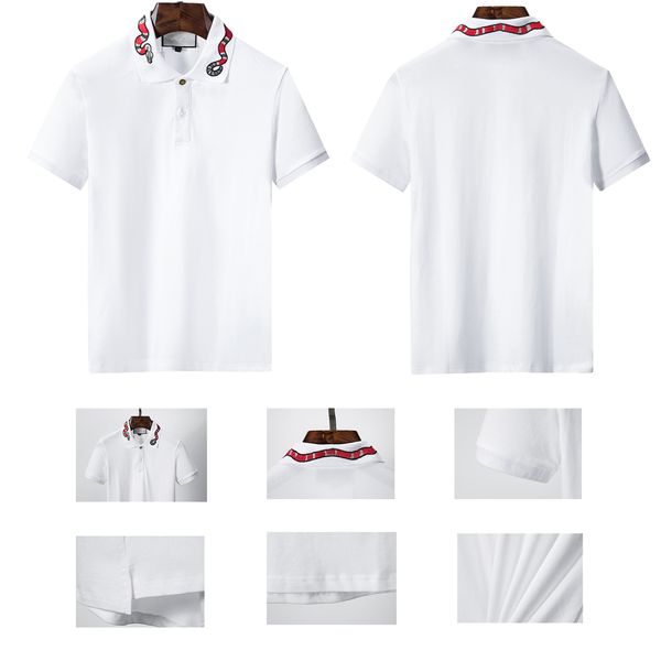2023 summer menswear designer short sleeve polo shirt snake embroidered letter fashion lapel short sleeve t-shirt men's fashion luxury, White;black
2023 summer menswear designer short sleeve polo shirt snake embroidered letter fashion lapel short sleeve t-shirt men's fashion luxury, White;black