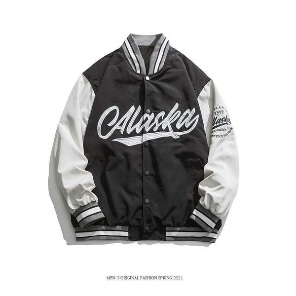 fashion letter embroidered jacket men's spring and summer colorblock versatile loose couple baseball uniform student jacket, Black;brown
fashion letter embroidered jacket men's spring and summer colorblock versatile loose couple baseball uniform student jacket, Black;brown