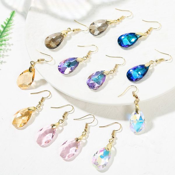 candy color water drop-shaped ear hook earrings for women girl colorful delicate shining crystal geometric dangle earrings gifts, Silver
candy color water drop-shaped ear hook earrings for women girl colorful delicate shining crystal geometric dangle earrings gifts, Silver