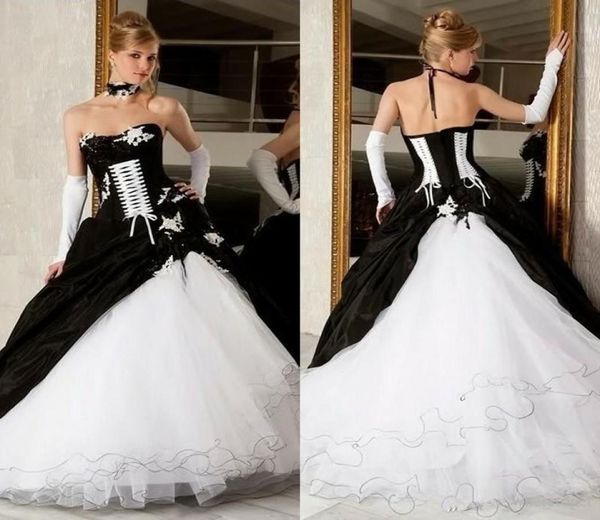 fashion black and white wedding dresses 2018 new sweetheart applique lace up decoration bridal wedding gowns6649470
fashion black and white wedding dresses 2018 new sweetheart applique lace up decoration bridal wedding gowns6649470