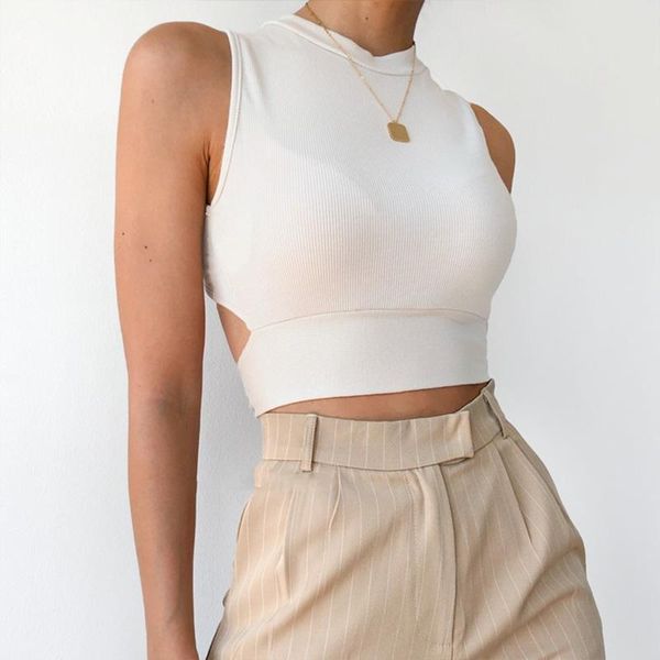 tanks newdiscvry women summer knitted camisole harajuku streetwear backless tie waist bodycon exposed navel crop tank, Black;white
tanks newdiscvry women summer knitted camisole harajuku streetwear backless tie waist bodycon exposed navel crop tank, Black;white