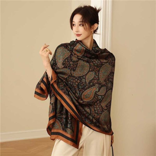 fashionable printed scarves for women in south korea simulated silk long style sun protection shawl with cashew flower warmth and neck prote, Blue;gray
fashionable printed scarves for women in south korea simulated silk long style sun protection shawl with cashew flower warmth and neck prote, Blue;gray