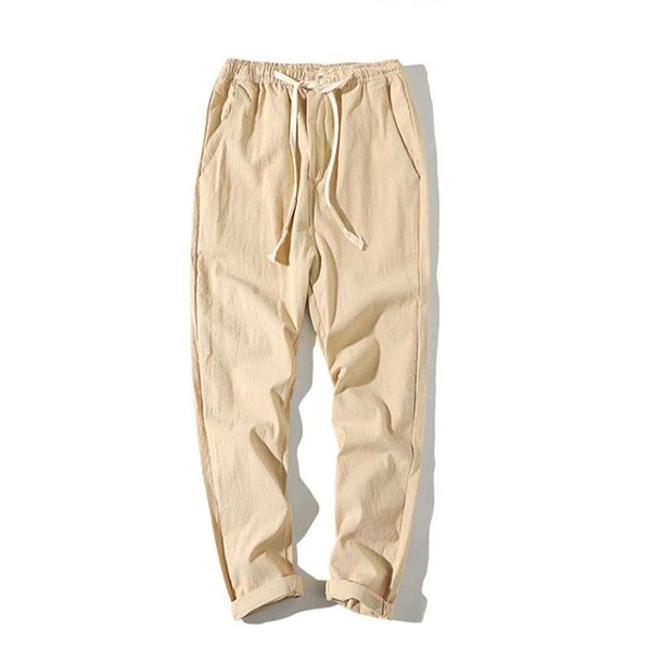 pants bolubao spring summer men thin pants solid color cotton linen japanese style ninepoint slim fit casual pants male, Black
pants bolubao spring summer men thin pants solid color cotton linen japanese style ninepoint slim fit casual pants male, Black