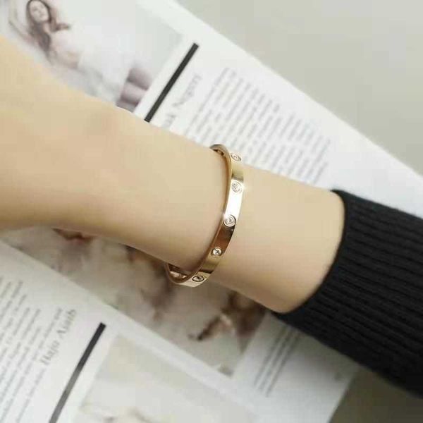 high version new 18k rose gold love bracelet women's wide and narrow edition diamond four lovers' colorless classic male, Black
high version new 18k rose gold love bracelet women's wide and narrow edition diamond four lovers' colorless classic male, Black