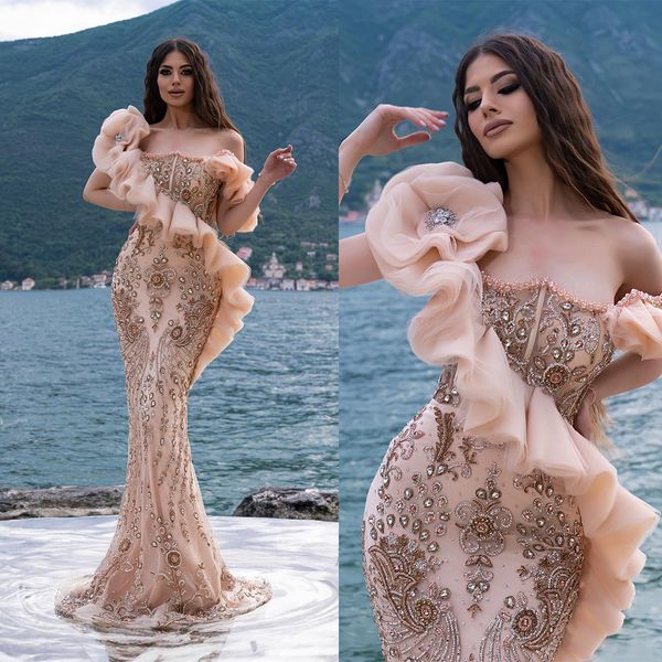 blush pink mermaid evening dress luxury full crystal beading hand made prom gowns ruffles special occasion dresses, Black;red
blush pink mermaid evening dress luxury full crystal beading hand made prom gowns ruffles special occasion dresses, Black;red