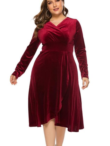 dresses veet dress for women plus size long sleeve christmas elegant midi party evening bodycon dress loose women's clothing 2022, Black
dresses veet dress for women plus size long sleeve christmas elegant midi party evening bodycon dress loose women's clothing 2022, Black
