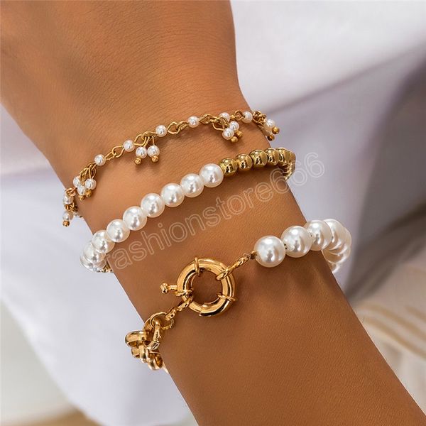3pcs/set elegant imitation pearl tassel pendant chain bracelets on hand for women goth charm beaded bangles couple jewelry, Black
3pcs/set elegant imitation pearl tassel pendant chain bracelets on hand for women goth charm beaded bangles couple jewelry, Black