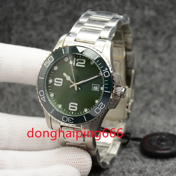 2023 41mm conquest mens watches automatic mechanical movement stainless steel bracelet concas ceramic bezel with hydroconquest hardlex glass, Slivery;brown
2023 41mm conquest mens watches automatic mechanical movement stainless steel bracelet concas ceramic bezel with hydroconquest hardlex glass, Slivery;brown