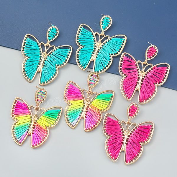 metallic cotton thread braided butterfly dangle earrings summer party trend statement earrings women's earrings, Silver
metallic cotton thread braided butterfly dangle earrings summer party trend statement earrings women's earrings, Silver