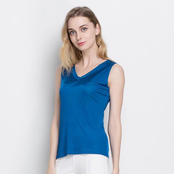 tanks summer 100% silk vest female double v collar knitted sleeveless bottoming shirt 100% silk tank, Black;white
tanks summer 100% silk vest female double v collar knitted sleeveless bottoming shirt 100% silk tank, Black;white