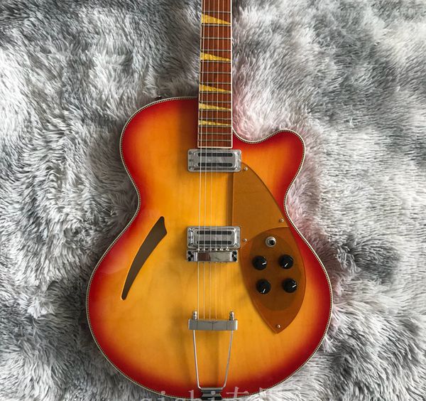 2022 6-string cherry sunburst rickenback 335 electric guitar semi-hollow body roger hollow body jazz electric guitar
2022 6-string cherry sunburst rickenback 335 electric guitar semi-hollow body roger hollow body jazz electric guitar