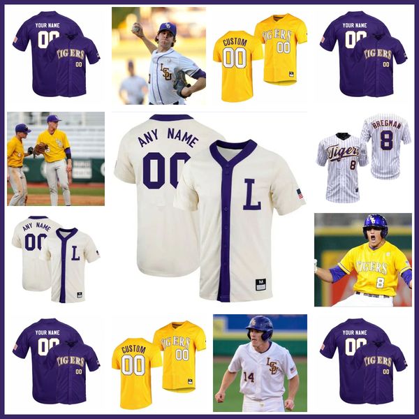new wears lsu college baseball cws purple gold white dj lemahieu alex bregman nola gausman all stitched any name any number, Black
new wears lsu college baseball cws purple gold white dj lemahieu alex bregman nola gausman all stitched any name any number, Black