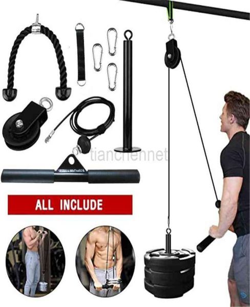 fitness diy gym pulley cable machine attachment system indoor and outdoor lifting forearm arm strength fitness equipment6189296
fitness diy gym pulley cable machine attachment system indoor and outdoor lifting forearm arm strength fitness equipment6189296