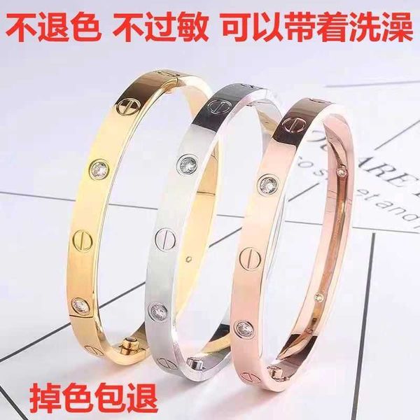 selling funds new 18k rose gold love bracelet women's wide and narrow edition diamond four lovers' colorless classic male, Black
selling funds new 18k rose gold love bracelet women's wide and narrow edition diamond four lovers' colorless classic male, Black