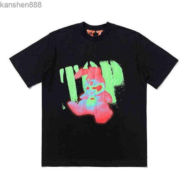 tide summer brand big v cartoon color rabbit print hip hop men's and women's casual short sleeve t-shirt, White;black
tide summer brand big v cartoon color rabbit print hip hop men's and women's casual short sleeve t-shirt, White;black