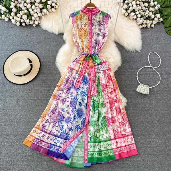 casual dresses 2023 summer runway vacation dress women sleeveless high waist contrast flower print vintage party long dress vestidos, Black;gray
casual dresses 2023 summer runway vacation dress women sleeveless high waist contrast flower print vintage party long dress vestidos, Black;gray