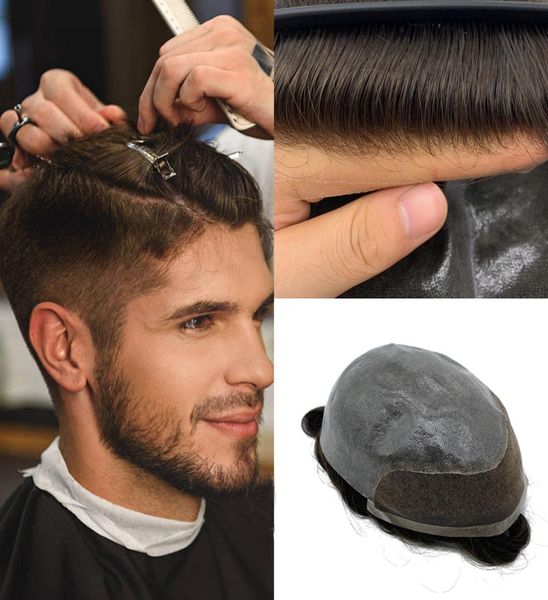 2020 new natural black human hair toupee for men remy hair replacement system swiss lace pu dark brown mens toupee 6 inch curly5201896 
2020 new natural black human hair toupee for men remy hair replacement system swiss lace pu dark brown mens toupee 6 inch curly5201896