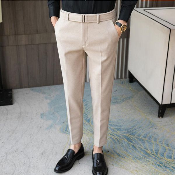 blazers 2022autumn winter woolen business dress pants men elastic waist streetwear casual trousers formal social suit pant costume homme, White;black
blazers 2022autumn winter woolen business dress pants men elastic waist streetwear casual trousers formal social suit pant costume homme, White;black