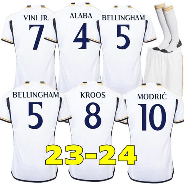 2023 2024 bellingham soccer jerseys 23 24 vini jr football shirt camavinga alaba rodrygo camisetas men kids kit uniforms fan version, White;black
2023 2024 bellingham soccer jerseys 23 24 vini jr football shirt camavinga alaba rodrygo camisetas men kids kit uniforms fan version, White;black