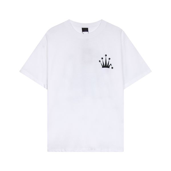 23ss new woman men's t-shirts high end classic crown letter printed design tee simple summer limited beach breathable street fashion ca, White;black
23ss new woman men's t-shirts high end classic crown letter printed design tee simple summer limited beach breathable street fashion ca, White;black