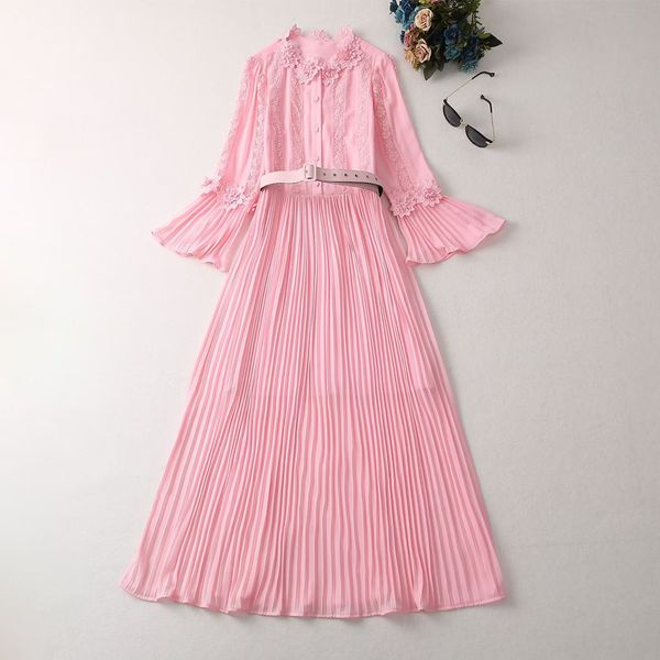 casual dresses s/elf-portrait chiffon lace maxi dress pleated pink dress for women size, Black;gray
casual dresses s/elf-portrait chiffon lace maxi dress pleated pink dress for women size, Black;gray
