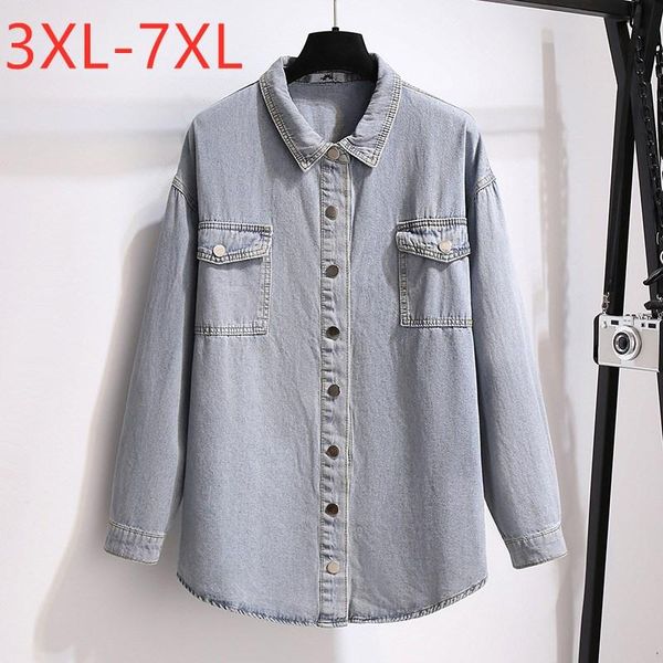 coats new ladies spring autumn plus size denim jacket for women large long sleeve cotton button jeanswear coat 7xl, Black
coats new ladies spring autumn plus size denim jacket for women large long sleeve cotton button jeanswear coat 7xl, Black