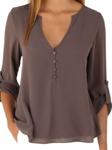 shirts 2022 new autumn fashion women deep vneck button long sleeve ladies chiffon shirts solid elegant casual blouse, White
shirts 2022 new autumn fashion women deep vneck button long sleeve ladies chiffon shirts solid elegant casual blouse, White