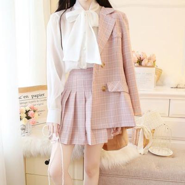 pants elegant skirt suits women plaid blazer suit jacket + slim mini skirts + white bow shirt 3 pieces ol sets 2022 rh705
pants elegant skirt suits women plaid blazer suit jacket + slim mini skirts + white bow shirt 3 pieces ol sets 2022 rh705
