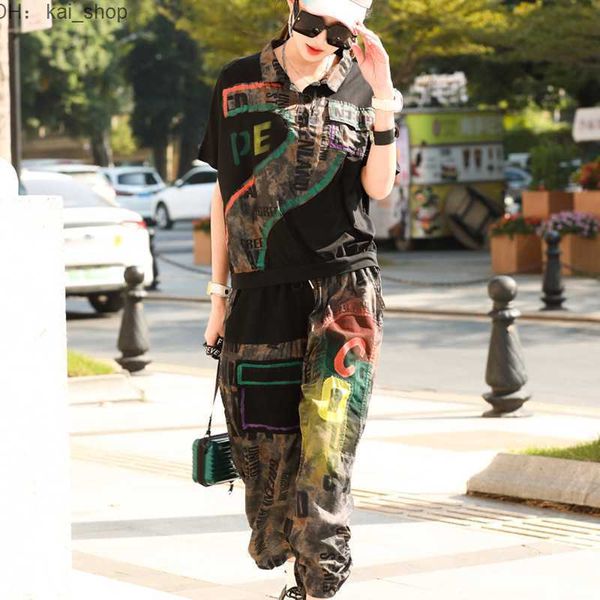leisure fashion network red set summer bombing street fashionable slim black polo wide leg pants piece1, White
leisure fashion network red set summer bombing street fashionable slim black polo wide leg pants piece1, White