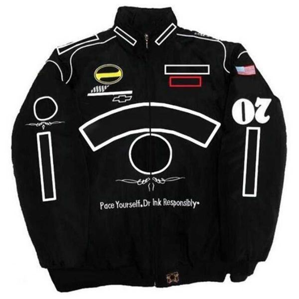 f1 formula one racing jacket autumn and winter team full embroidered cotton clothing spot sales vuie, Black;brown
f1 formula one racing jacket autumn and winter team full embroidered cotton clothing spot sales vuie, Black;brown