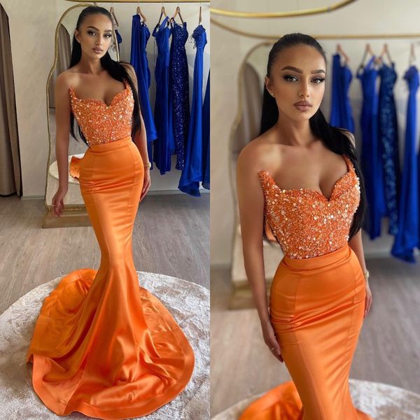 elegant orange prom dresses sequins sweetheart mermaid party evening gowns formal long special occasion dress, Black
elegant orange prom dresses sequins sweetheart mermaid party evening gowns formal long special occasion dress, Black