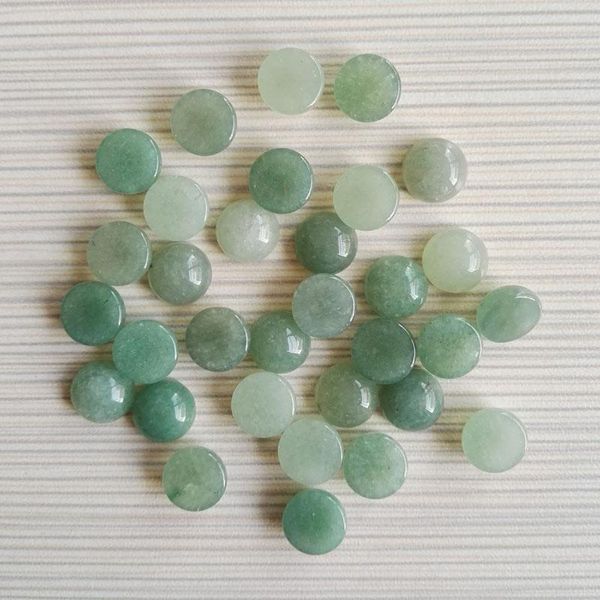 crystal fashion 10x10mm natural green aventurine round cab cabochon stone beads for jewelry accessories wholesale 50pcs/lot free
crystal fashion 10x10mm natural green aventurine round cab cabochon stone beads for jewelry accessories wholesale 50pcs/lot free