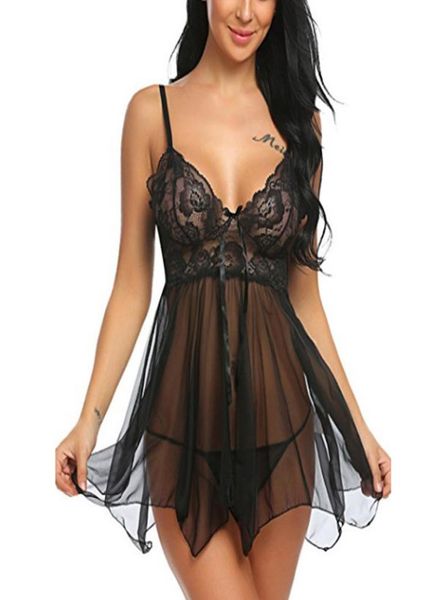 2 pcs women039s mesh lace bow babydoll lingerie nightwear floral jacquard solid colored8412282, Red;black
2 pcs women039s mesh lace bow babydoll lingerie nightwear floral jacquard solid colored8412282, Red;black