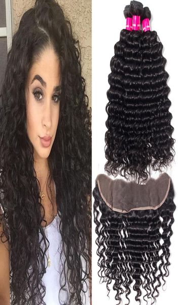 9a brazilian human hair 3 bundles with closure 13x4 ear to ear lace frontal closure deep wave loose wave kinky curly straight body7918576, Black
9a brazilian human hair 3 bundles with closure 13x4 ear to ear lace frontal closure deep wave loose wave kinky curly straight body7918576, Black