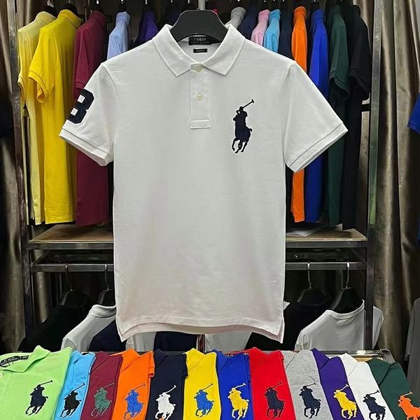 fashion men's t-shirt men's pony mens polos t shirts horse brand ralph lauren polo short sleeve breathable t-shirt lettering embro, White;black
fashion men's t-shirt men's pony mens polos t shirts horse brand ralph lauren polo short sleeve breathable t-shirt lettering embro, White;black