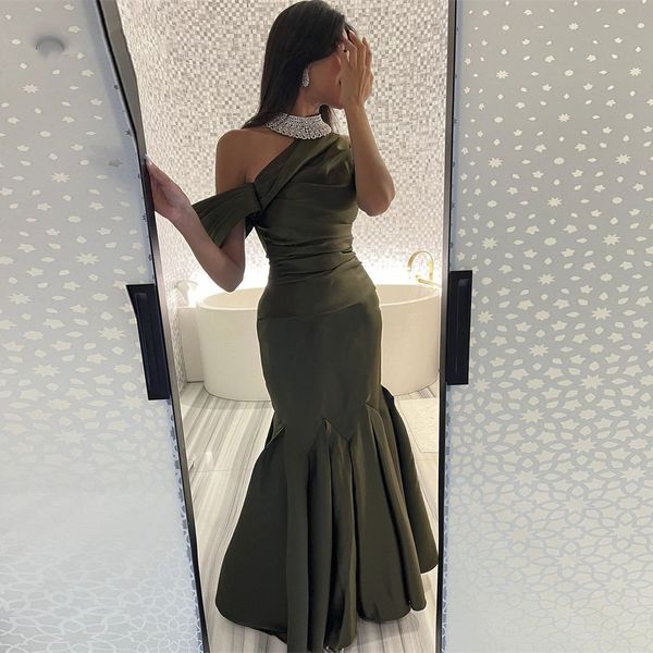 matcha color evening dresses one shoulder mermaid prom gowns floor length pleated formal occasion dresses vestidos de noche, Black;red
matcha color evening dresses one shoulder mermaid prom gowns floor length pleated formal occasion dresses vestidos de noche, Black;red
