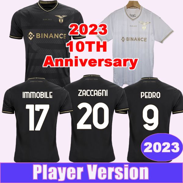2023 lazio player version mens soccer jerseys 10th anniversary pedro immobile sergej luis alberto lazzari zaccagni f. anderson football shir, Black;yellow
2023 lazio player version mens soccer jerseys 10th anniversary pedro immobile sergej luis alberto lazzari zaccagni f. anderson football shir, Black;yellow