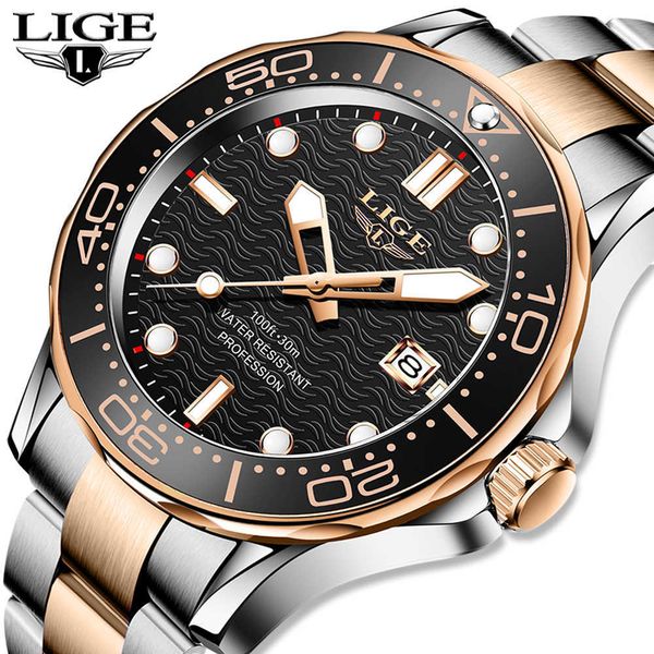 sport wristwatch for man lige brand stainless steel waterproof clocks men watch military quartz wristwatch montre homme 230605, Slivery;black
sport wristwatch for man lige brand stainless steel waterproof clocks men watch military quartz wristwatch montre homme 230605, Slivery;black