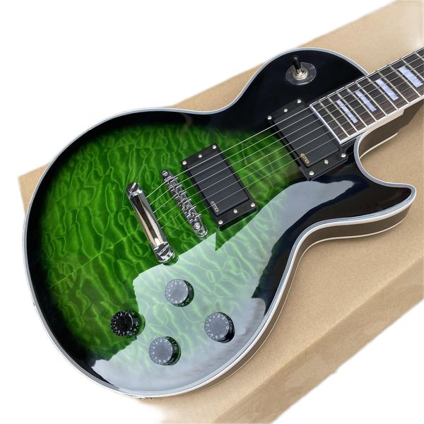 custom electric guitar emg active pickup, green flower water ripple body, rosewood fingerboard,
custom electric guitar emg active pickup, green flower water ripple body, rosewood fingerboard,