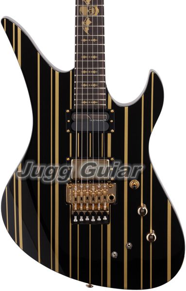 rare black gold pinstripe synyster gates custom s electric guitar 24 x jumbo frets floyd rose tremolo death bat inlay black binding gold har
rare black gold pinstripe synyster gates custom s electric guitar 24 x jumbo frets floyd rose tremolo death bat inlay black binding gold har