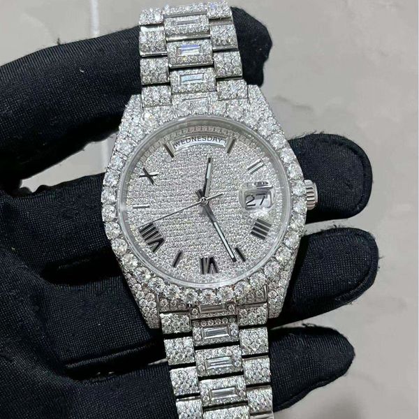 moissanite diamonds watches pass diamonds test roman numerals silver automatic eta movement 40mm waterproof 904 stainless frameless set sapp, Slivery;brown
moissanite diamonds watches pass diamonds test roman numerals silver automatic eta movement 40mm waterproof 904 stainless frameless set sapp, Slivery;brown