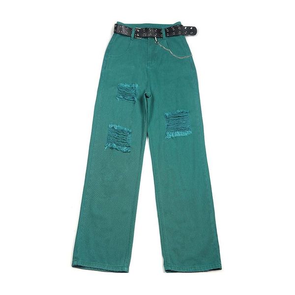 jeans streetwear summer high waist women's punk jeans candy color wide leg pants trousers female jean denim ripped hole jeans 2022, Blue
jeans streetwear summer high waist women's punk jeans candy color wide leg pants trousers female jean denim ripped hole jeans 2022, Blue