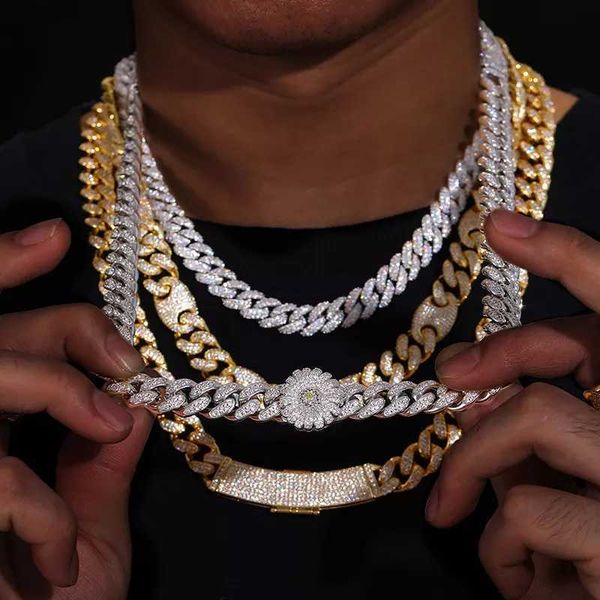 wholesale 12mm fashion hip hop necklace jewelry chains iced out rhinestone diamond gold cuban link chain for men, Silver
wholesale 12mm fashion hip hop necklace jewelry chains iced out rhinestone diamond gold cuban link chain for men, Silver
