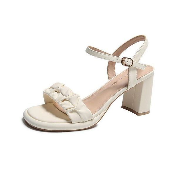 chunky mid-heel sandals women's summer 2023 new soft leather with skirt open-toe one-line buckle waterproof platform high heels, Black
chunky mid-heel sandals women's summer 2023 new soft leather with skirt open-toe one-line buckle waterproof platform high heels, Black