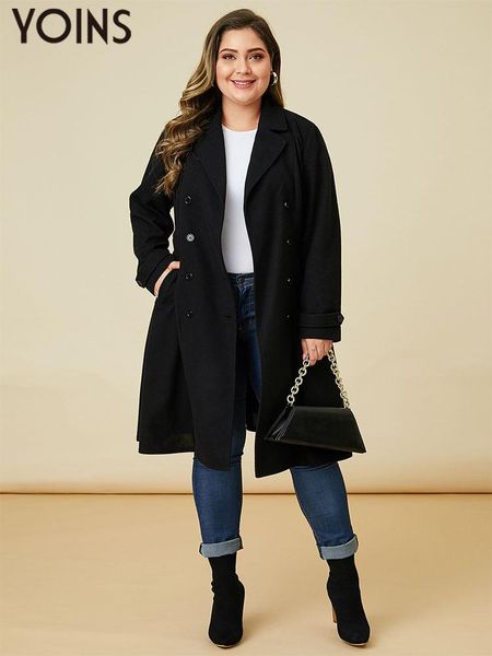coats yoins plus size women's long sleeve jacktes long outwear 2023 winter warm double breasted side pocket casual loose solid coats, Black
coats yoins plus size women's long sleeve jacktes long outwear 2023 winter warm double breasted side pocket casual loose solid coats, Black