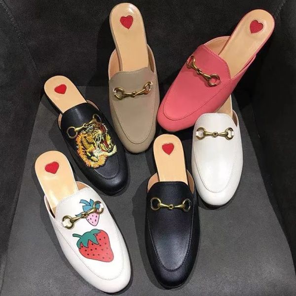 luxury brand women slippers half toe leather ladies sandals heel flat print mules wsl, Black
luxury brand women slippers half toe leather ladies sandals heel flat print mules wsl, Black
