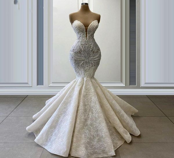 luxury mermaid wedding dresses crystals bridal gowns pearls beaded applique lace sweetheart backless sweep train robe de marriage8215112, White
luxury mermaid wedding dresses crystals bridal gowns pearls beaded applique lace sweetheart backless sweep train robe de marriage8215112, White