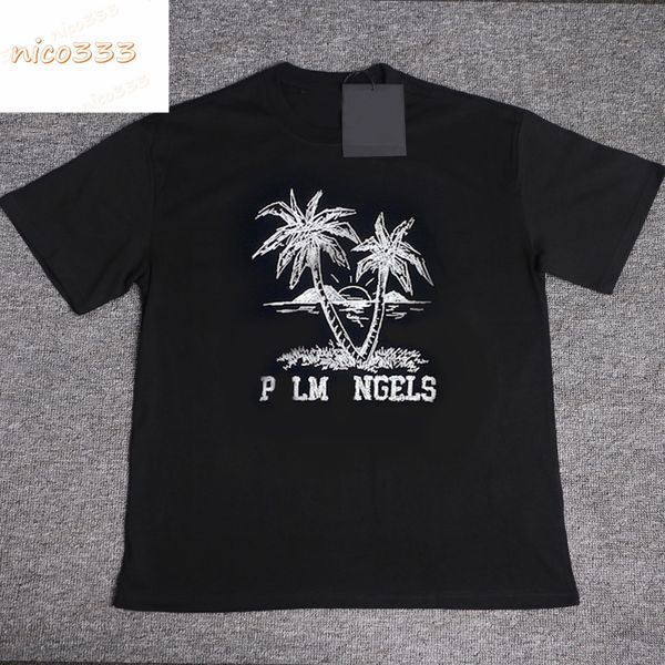 23ss new t shirt coconut tree sketch letter print cotton loose round neck versatile street men and women short sleeve, White;black
23ss new t shirt coconut tree sketch letter print cotton loose round neck versatile street men and women short sleeve, White;black